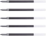 Tombow BR-SF tükenmez kalem içi, Reporter için, 4 compact/Airpress kalem, 5'li paket (siyah)