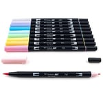 Tombow Dual Brush Pen Set - Pastel Tones