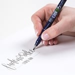 Tombow WS-BH-1P Fudenosuke Sert Uçlu Fırça Kalemi - Siyah