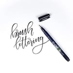 Tombow WS-BH-1P Fudenosuke Sert Uçlu Fırça Kalemi - Siyah
