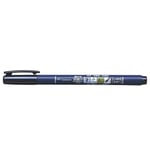 Tombow WS-BH-1P Fudenosuke Sert Uçlu Fırça Kalemi - Siyah