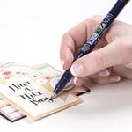 Tombow WS-BH-1P Fudenosuke Sert Uçlu Fırça Kalemi - Siyah
