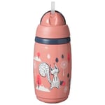 Tommee Tippee Isı Yalıtımlı Pipetli Bardak 266 ml - Pembe