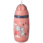 Tommee Tippee Isı Yalıtımlı Pipetli Bardak 266 ml - Pembe