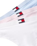 Tommy Hilfiger 3 PACK FLAG THONG (EXT. SIZE) Kadın İç Çamaşırı Kadın