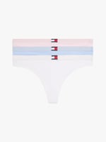 Tommy Hilfiger 3 PACK FLAG THONG (EXT. SIZE) Kadın İç Çamaşırı Kadın