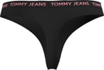Tommy Hilfiger 3Lü Paket High Rise Thong Kadın Iç Giyim, Mor, Xs