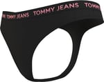 Tommy Hilfiger 3Lü Paket High Rise Thong Kadın Iç Giyim, Mor, Xs