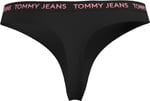Tommy Hilfiger 3Lü Paket High Rise Thong Kadın Iç Giyim, Mor, Xs