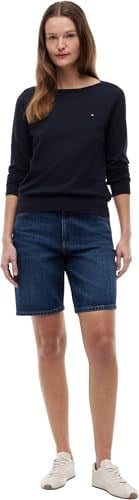 Tommy Hilfiger CO JERSEY STITCH BOAT-NK SWEATER Sweater Kadın
