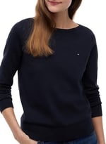 Tommy Hilfiger CO JERSEY STITCH BOAT-NK SWEATER Sweater Kadın