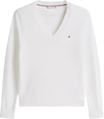 Tommy Hilfiger CO JERSEY STITCH V-NK SWEATER Sweater Kadın