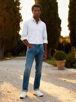 Tommy Hilfiger CORE DENTON LIGHT BLUE Jeans Erkek