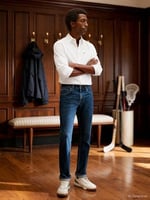 Tommy Hilfiger CORE DENTON TINTED BLUE Jeans Erkek