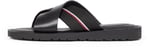 Tommy Hilfiger Deri Logolu Sandalet Erkek SANDALET FM0FM05415 BDS
