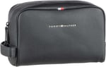 Tommy Hilfiger Erkek ESSENTIAL PU WASHBAG Çanta Black Tek Beden