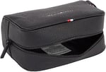 Tommy Hilfiger Erkek ESSENTIAL PU WASHBAG Çanta Black Tek Beden