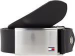 Tommy Hilfiger Erkek TH PLAQUE BELT 3.5 ADJ Kemer