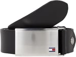 Tommy Hilfiger Erkek TH PLAQUE BELT 3.5 ADJ Kemer