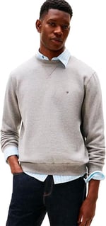 Tommy Hilfiger ESSENTIAL FLEECE CREWNECK Sweatshirt Erkek - Bedenler: 3XL, XS, S, M, L, XL, XXL