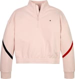 Tommy Hilfiger Global Stripe Half Zip Sweatshirt Kız çocuk