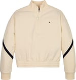 Tommy Hilfiger Global Stripe Half Zip Sweatshirt Kız çocuk