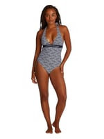 Tommy Hilfiger HALTER ONE PIECE RP PRINT Mayo Kadın