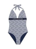 Tommy Hilfiger HALTER ONE PIECE RP PRINT Mayo Kadın