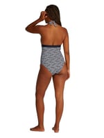 Tommy Hilfiger HALTER ONE PIECE RP PRINT Mayo Kadın