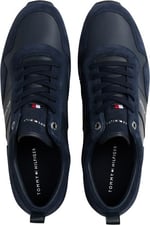 Tommy Hilfiger İkonik deri süet karışımı Runner Spor AyakkabıErkek