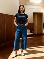 Tommy Hilfiger Kadın Kısa Kollu Tişört Heritage Hilfiger C-nk Reg Tee