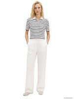 Tommy Hilfiger Kadın Polo Yaka T-shirt WW0WW432240BF, Mavi, S