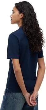 Tommy Hilfiger Kadın Polo Yaka T-shirt WW0WW43224C1G, Mavi, S