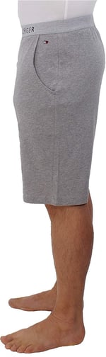Tommy Hilfiger Klasik Logo Erkek Jersey Lounge Şort, Gri Heather