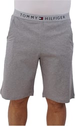 Tommy Hilfiger Klasik Logo Erkek Jersey Lounge Şort, Gri Heather