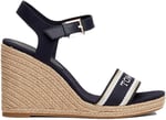 Tommy Hilfiger Mono Webbing High Wedge Sandal SandaletKadın