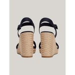 Tommy Hilfiger Mono Webbing High Wedge Sandal SandaletKadın