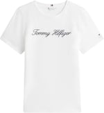 Tommy Hilfiger NOS SCRIPT REGULAR C-NK SS Tişört Kadın