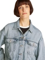 Tommy Hilfiger OVSZ CROP TRUCKER JACKET BI6012 Ceket Kadın