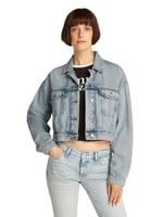 Tommy Hilfiger OVSZ CROP TRUCKER JACKET BI6012 Ceket Kadın
