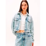 Tommy Hilfiger OVSZ CROP TRUCKER JACKET BI6012 Ceket Kadın