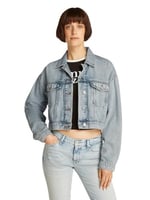 Tommy Hilfiger OVSZ CROP TRUCKER JACKET BI6012 Ceket Kadın