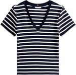 Tommy Hilfiger Slim Cody V-nk Ss Ww0ww40584 S/S T-Shirt Kadınlar