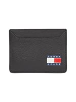 Tommy Hilfiger TJM HERITAGE LEATHER CC HOLDER Erkek Cüzdan, Siyah, Tek Beden