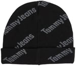 Tommy Hilfiger Tjm Skater Boy S Beanie Print Erkek Bere, Siyah, Os