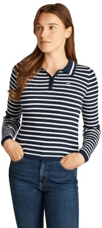 Tommy Hilfiger TJW ESSENTIAL LS POLO SWEATER Polo Kazak Kadın