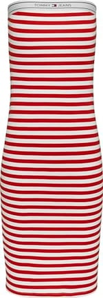 Tommy Hilfiger Tjw Logo Tape Stripe Tube Dress Elbise Kadın