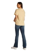 Tommy Hilfiger TJW RLX COLOR VARSITY TEE Kadın T-shirt, Sarı, XS