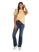 Tommy Hilfiger TJW RLX COLOR VARSITY TEE Kadın T-shirt, Sarı, XS