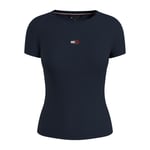 Tommy Hilfiger TJW SLIM BADGE RIB TEE T-shirt Kadın